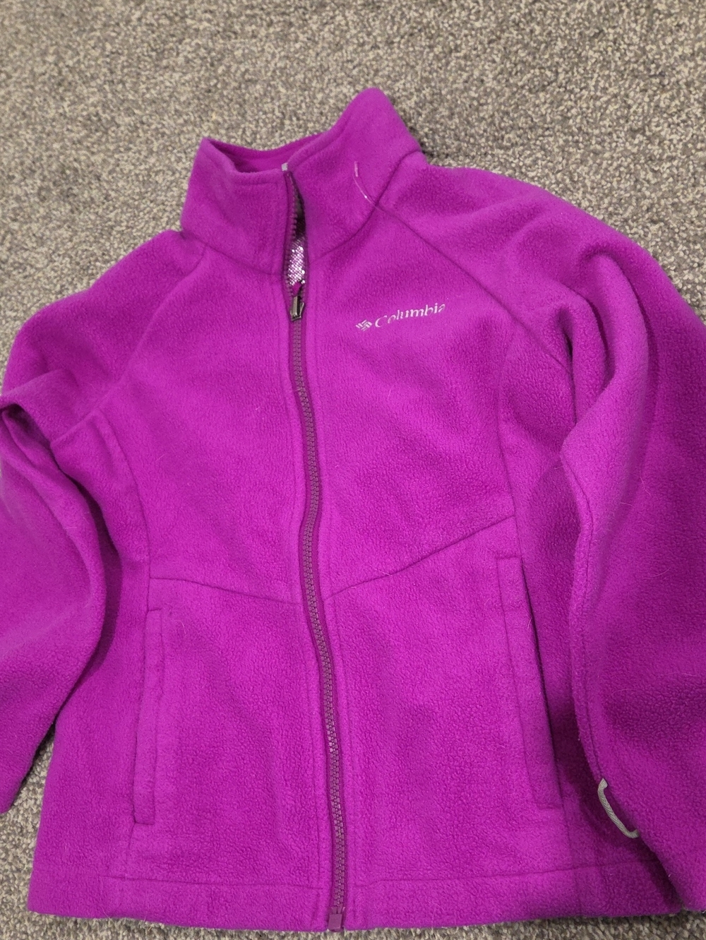 Columbia Kids Purple Fleece Jacket - Cozy Zip Front